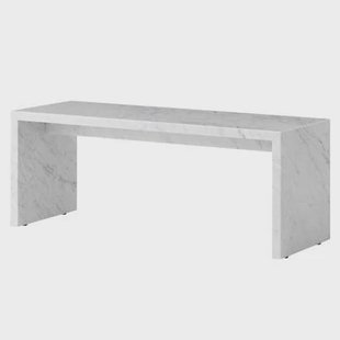 Audo Copenhagen Plinth Bridge salontafel wit Carrara marmer Audo Copenhagen Plinth Bridge salontafel wit Carrara marmer