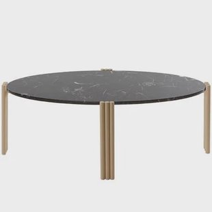 Tribus ovaal salontafel black|light sand