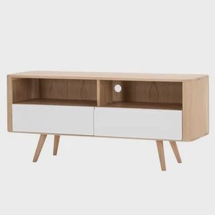 Ena dressoir tv-meubel drie 135x42 whitewash