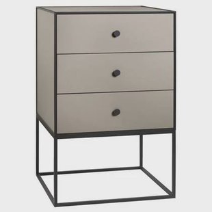 Audo Copenhagen Frame nachtkastje 49 met 3 laden zand