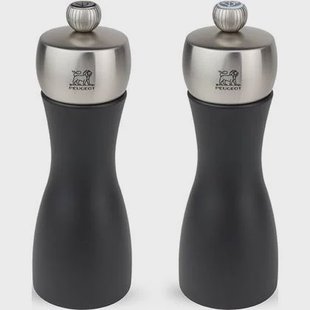 Peugeot Fidji peper- en zoutmolen 15 cm - mat zwart - beukenhout