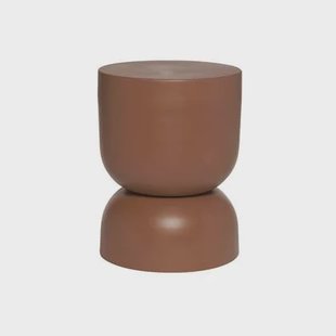 sweeek - Bijzettafel, metalen nachtkastje Ø32 x H42cm