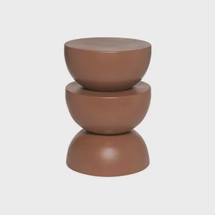 sweeek - Bijzettafel, einde van de bank, metalen nachttafel Ø32 x