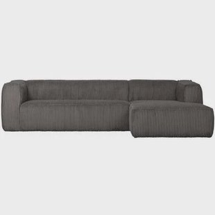 WOOOD Bean Hoekbank met Chaise Longue Rechts - Ribstof - Terrazzo