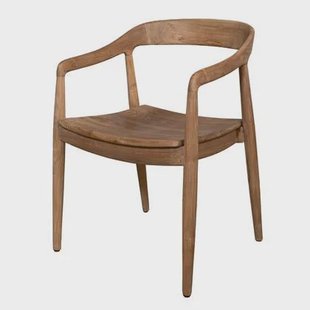 Giga Meubel - Eetkamerstoel Teakhout - Stoel Lasse - Set van 2