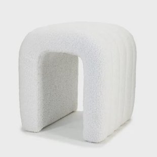 Giga Meubel - Poef Sera Bouclé Beige