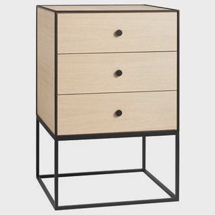 Audo Copenhagen Frame nachtkastje 49 met 3 laden eiken