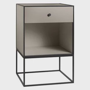 Audo Copenhagen Frame nachtkastje 49 met 1 lade zand