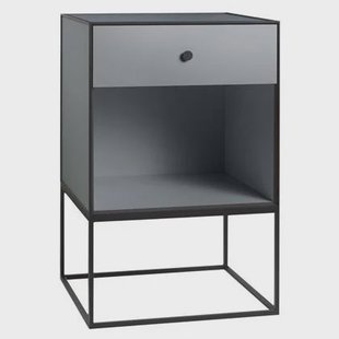 Audo Copenhagen Frame nachtkastje 49 met 1 lade lichtgrijs