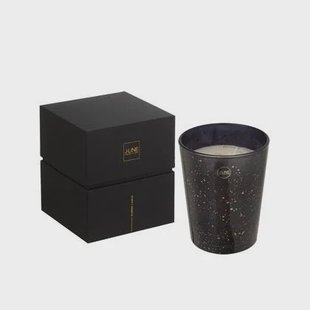 J-Line geurkaars Portofino - glas - zwart|goud - S J-Line geurkaars Portofino - glas - zwart|goud - S