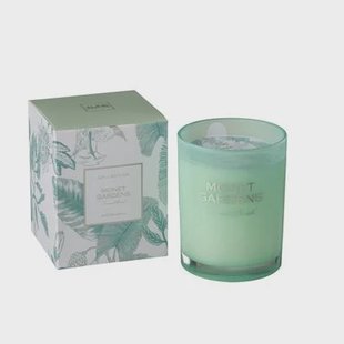 J-Line geurkaars Monet Gardens - glas - blauw - large - 70U