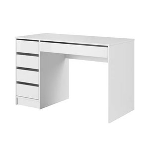 Meubella - Kaptafel Arco - Wit - 120 cm - Met spiegel