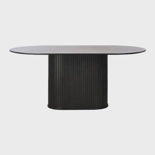 by fonQ Alon Eettafel 180 x 95 cm - Zwart Eiken by fonQ Alon Eettafel 180 x 95 cm - Zwart Eiken