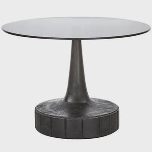 WOOOD Soya Bijzettafel - Mango Hout|Glas - Zwart - 43x60x60 WOOOD Soya Bijzettafel - Mango Hout|Glas - Zwart - 43x60x60