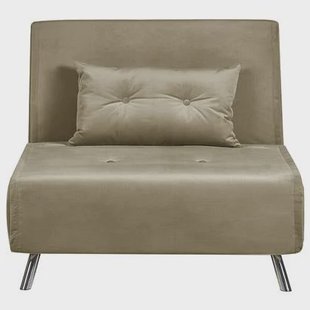 Beliani - FARRIS - Slaapbank 1-zits - Olijfgroen - Fluweel