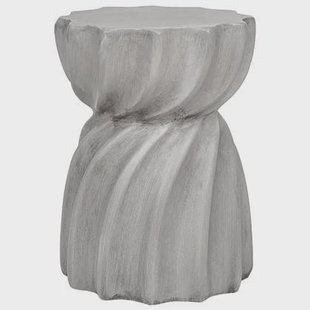 Beliani - ALGUA - Bijzettafel - Grijs - Lichtbeton