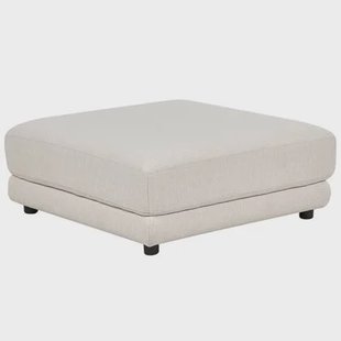 Beliani - SIGTUNA - Ottomaan - Gebroken wit - Polyester Beliani - SIGTUNA - Ottomaan - Gebroken wit - Polyester