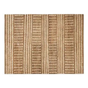 Beliani-KAMBERLI-Laagpolig vloerkleed-Lichtbeige-160 x 230 cm-Jute