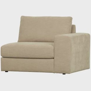 vtwonen Family 1-Zits Bank Element Met Arm Rechts - Polyester - Zand