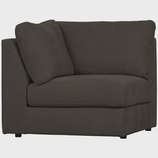 vtwonen Family Hoek Bank Element - Polyester - Antraciet