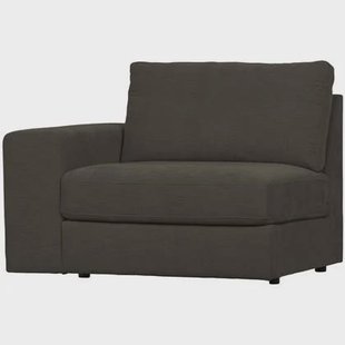 vtwonen Family 1-Zits Bank Element Arm Links - Polyester - Antraciet