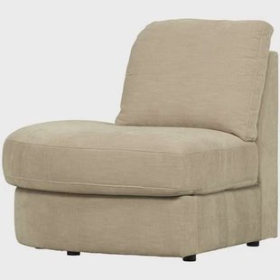 vtwonen Family 1-Zits Bank Element Ronde Hoek Links - Polyester - Zand