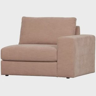 vtwonen Family 1-Zits Bank Element Arm Rechts - Polyester - Roze