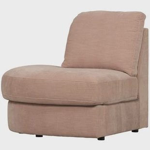 vtwonen Family 1-Zits Bank Element Ronde Hoek Links - Polyester -Roze