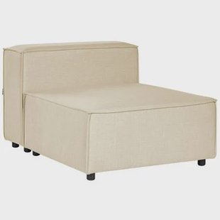 Beliani - APRICA - 1-zitsbank - Beige - Linnen