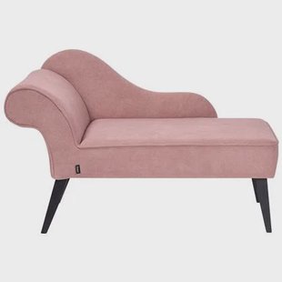 Beliani - BIARRITZ - Chaise longue - Roze - Linkerzijde - Polyester Beliani - BIARRITZ - Chaise longue - Roze - Linkerzijde - Polyester