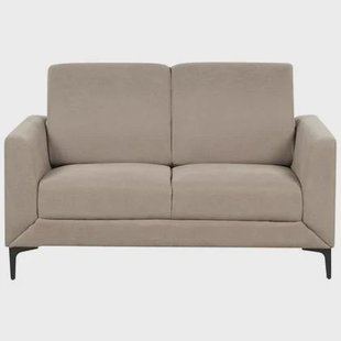 Beliani - FENES - Tweezitsbank - Taupe - Polyester Beliani - FENES - Tweezitsbank - Taupe - Polyester