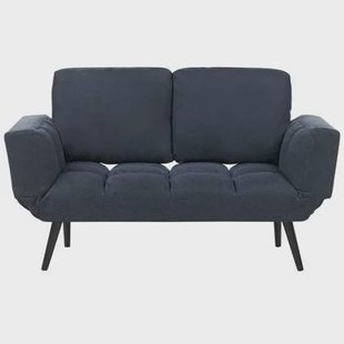 Beliani - BREKKE - Slaapbank - Donkerblauw - Polyester Beliani - BREKKE - Slaapbank - Donkerblauw - Polyester