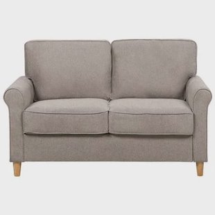 Beliani - RONNEBY - Tweezitsbank - Lichtbruin - Polyester