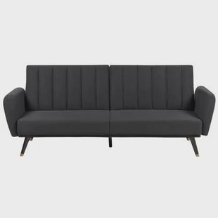 Beliani - VIMMERBY - Slaapbank - Zwart - Polyester