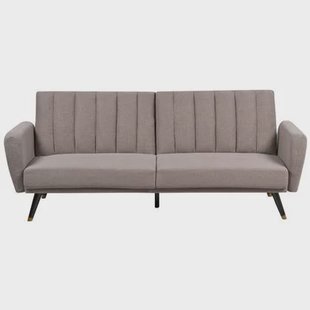 Beliani - VIMMERBY - Slaapbank - Lichtbruin - Polyester