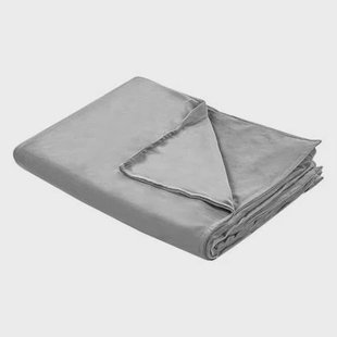 Beliani-RHEA-Verzwaringsdeken hoes-Grijs-100 x 150 cm-Polyester Beliani-RHEA-Verzwaringsdeken hoes-Grijs-100 x 150 cm-Polyester