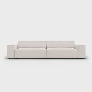 Micadoni Jodie 4-zitsbank - Geweven - Crème