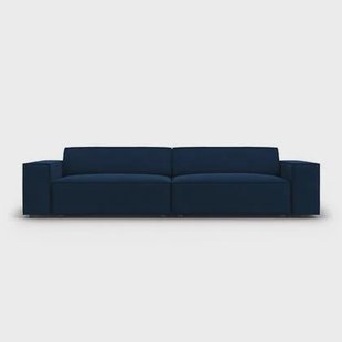 Micadoni Jodie 4-zitsbank - Fluweel - Donkerblauw Micadoni Jodie 4-zitsbank - Fluweel - Donkerblauw