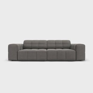 Cosmopolitan Design Chicago 3-zitsbank - Velvet - Lichtgrijs Cosmopolitan Design Chicago 3-zitsbank - Velvet - Lichtgrijs