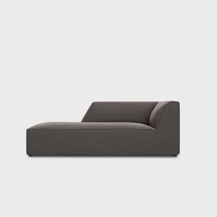 Windsor & Co Sao Chaise Longue Links - Velvet - Donkergrijs Windsor & Co Sao Chaise Longue Links - Velvet - Donkergrijs