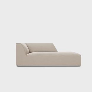 Windsor & Co Sao Chaise Longue Rechts - Velvet - Beige