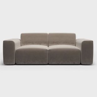 NADUVI Collection Nina 2-zitsbank - Velvet - Taupe