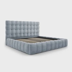 Cosmopolitan Design Bali Bedframe met Opbergruimte - 200 x 200 cm - Lichtblauw