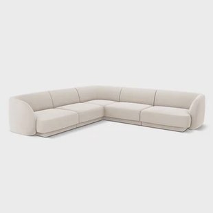Micadoni Miley Hoekbank - Velvet - Crème Micadoni Miley Hoekbank - Velvet - Crème