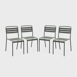 sweeek - Tuinstoelen metaal (set van 4)