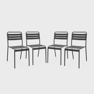 sweeek - Tuinstoelen metaal (set van 4)