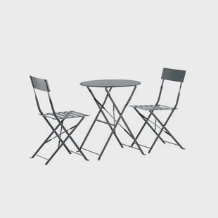 Rebellenclub Basil Inklapbare Tuinset - Donker Grijs