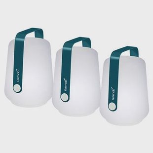 Fermob Balad outdoor tafellampjes - set v3 - H13,5 cm - Bleu Acapulco Fermob Balad outdoor tafellampjes - set v3 - H13,5 cm - Bleu Acapulco