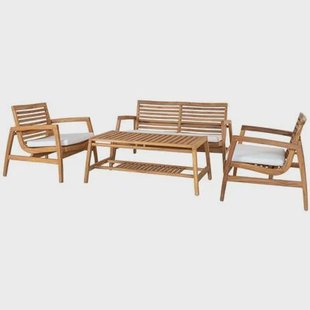 House Nordic - Tuin Lounge Set Santander Teak Naturel