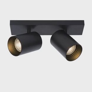 Atmooz Plafondlamp Nuo 2 - Zwart Metaal - Opbouw Plafondspot